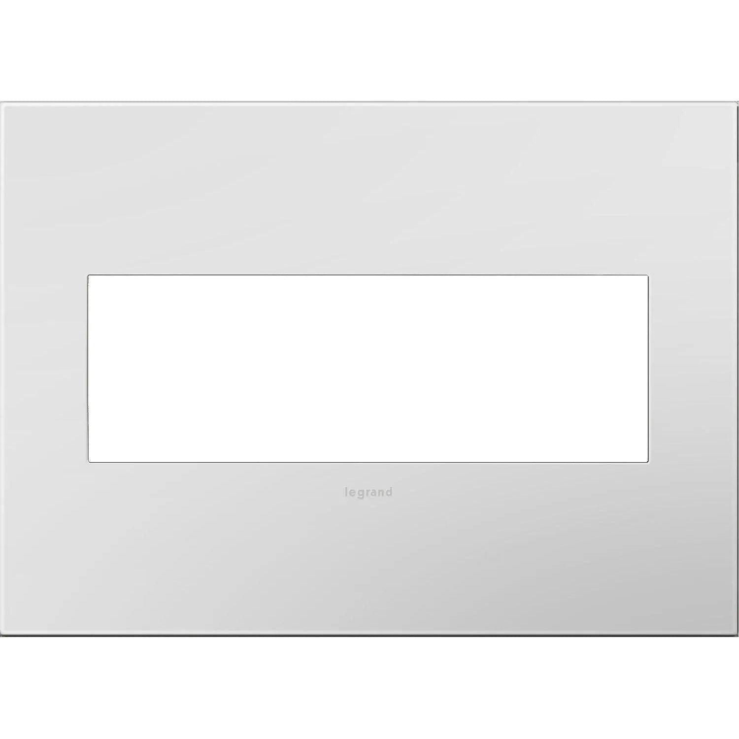 Legrand - adorne® Plastic Three-Gang Screwless Wall Plate - AWP3GPW4 - Canada Light Shop