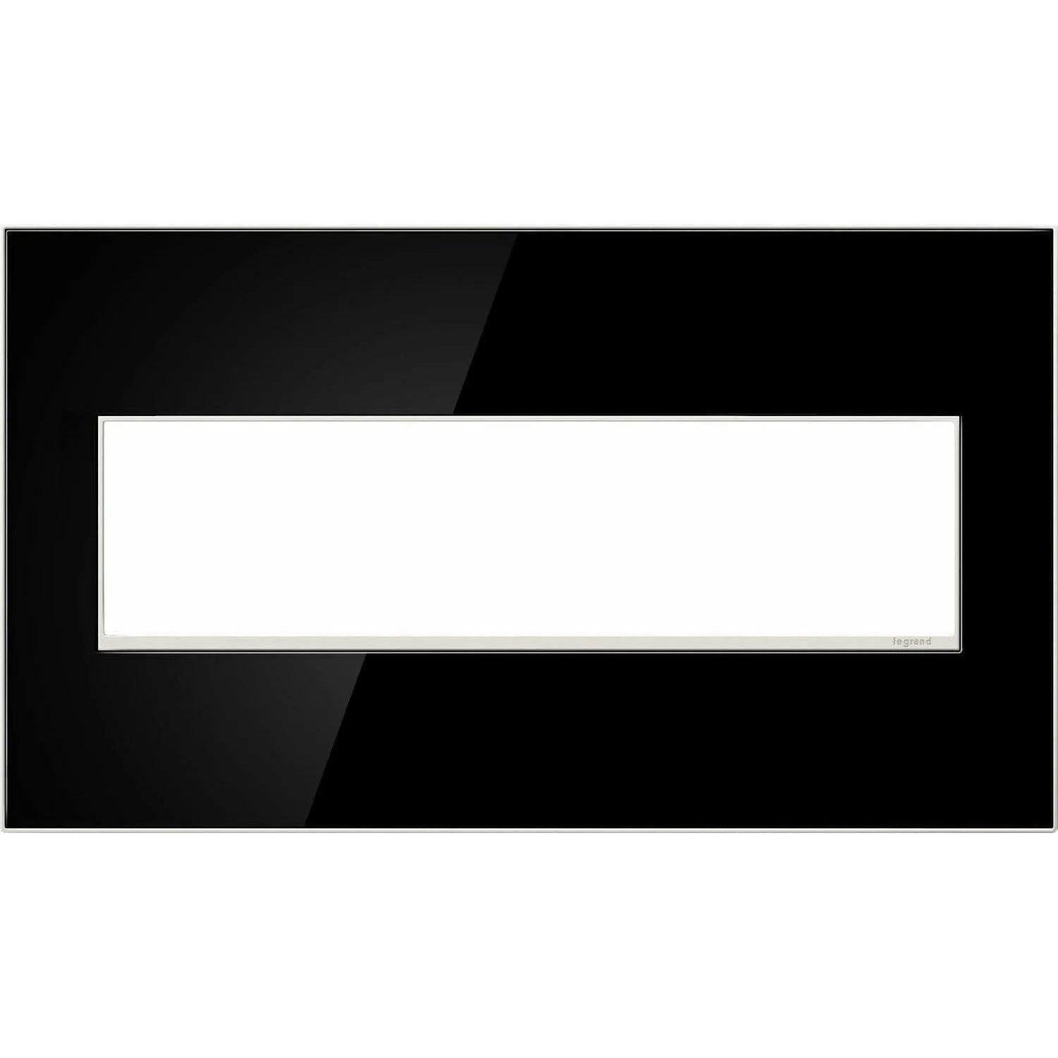 Legrand - adorne® Real Materials Four-Gang Screwless Wall Plate - AWM4GMB4 - Canada Light Shop