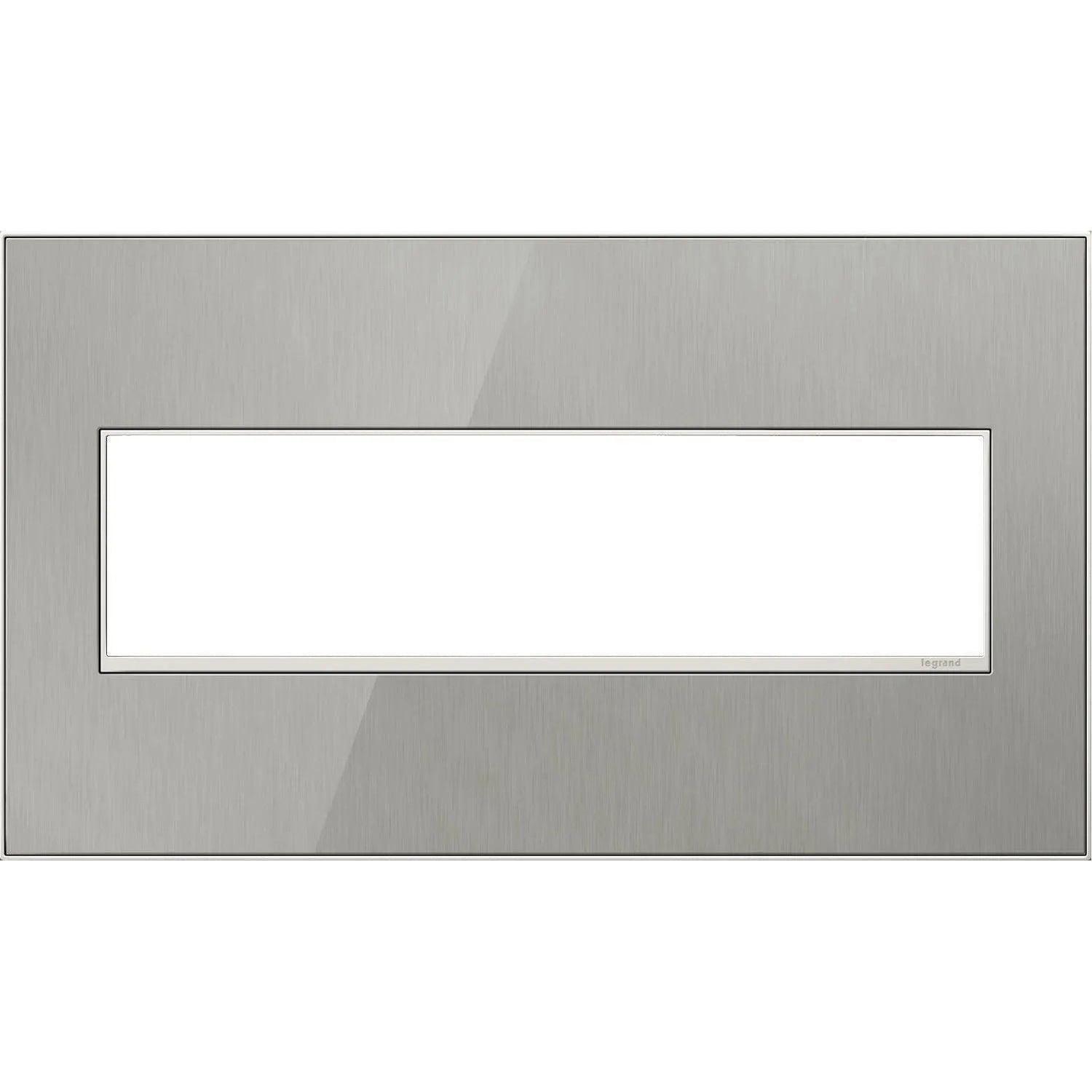 Legrand - adorne® Real Materials Four-Gang Screwless Wall Plate - AWM4GMS4 - Canada Light Shop