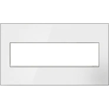 Legrand - adorne® Real Materials Four-Gang Screwless Wall Plate - AWM4GMWW4 - Canada Light Shop