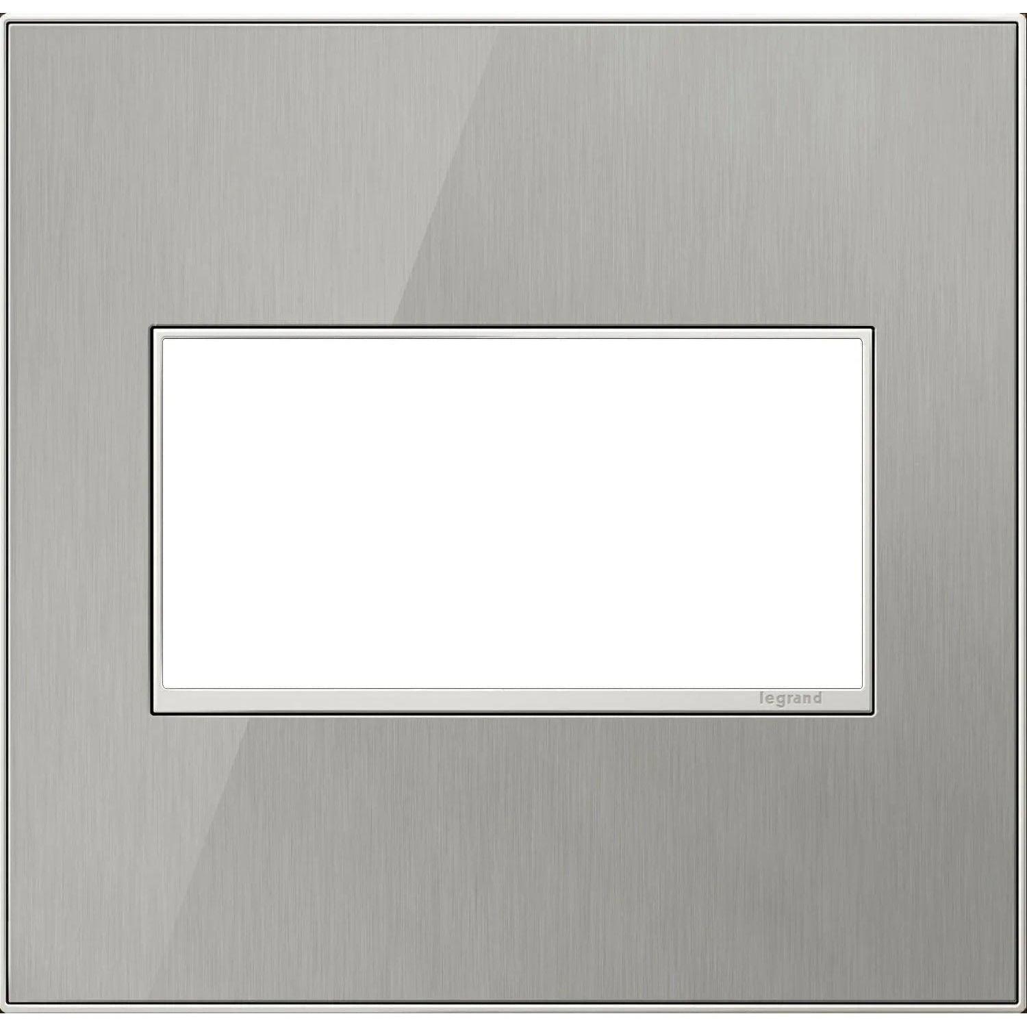 Legrand - adorne® Real Materials Two-Gang Screwless Wall Plate - AWM2GMS4 - Canada Light Shop