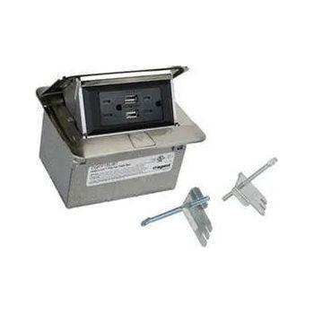 Legrand - Field Wired DeQuorum Single Flip Up Unit With USB - DQFF15UST - Canada Light Shop