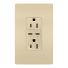 Legrand Radiant - radiant® 15A Tamper Resistant Ultra Fast PLUS Power Delivery USB Type C/C Outlet - R26USBPDI - Canada Light Shop