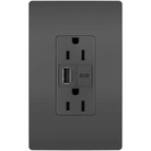 Legrand Radiant - radiant® 15A Tamper Resistant USB Type A/C Outlet - R26USBACBK - Canada Light Shop