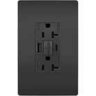 Legrand Radiant - radiant® 20A Tamper Resistant Outdoor Self Test GFCI USB Type A/C Outlet - 2097TRWRUSBACBK - Canada Light Shop