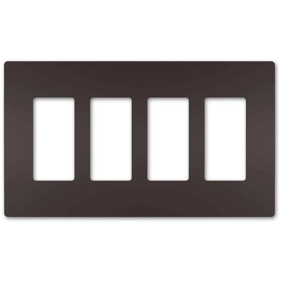 Legrand Radiant - radiant® Four-Gang Screwless Wall Plate - RWP264DB - Canada Light Shop