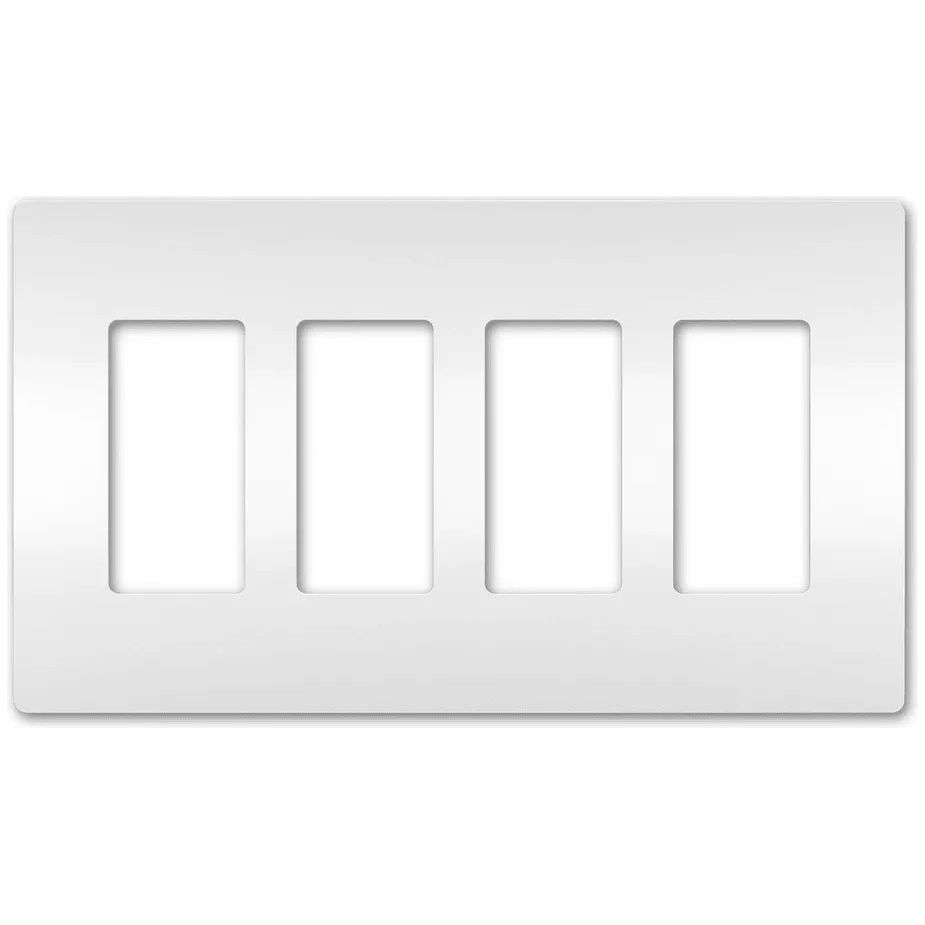 Legrand Radiant - radiant® Four-Gang Screwless Wall Plate - RWP264W - Canada Light Shop