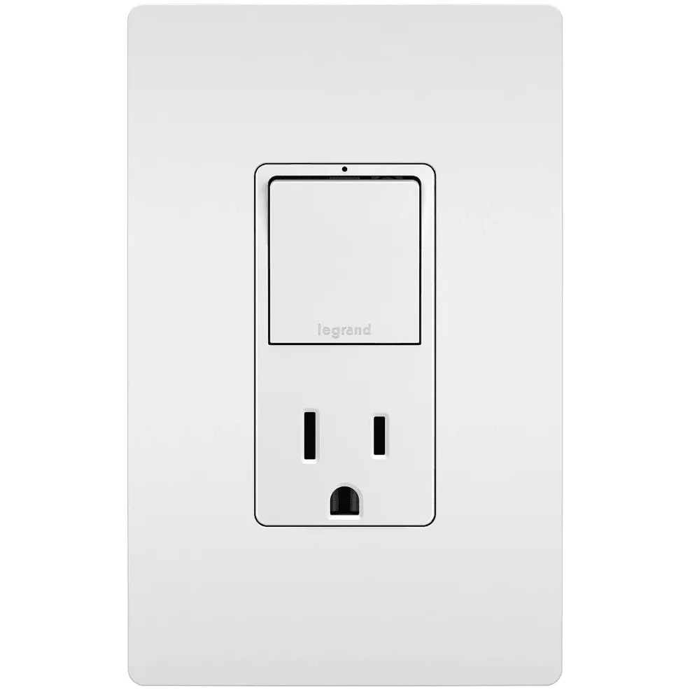 Legrand Radiant - radiant® Single Pole/3-Way Switch with 15A Tamper-Resistant Outlet - RCD38TR - Canada Light Shop