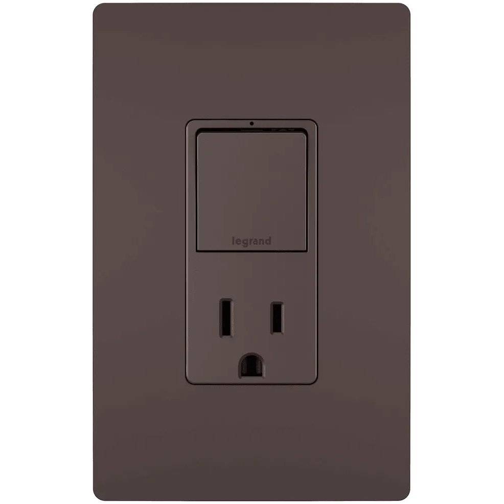Legrand Radiant - radiant® Single Pole/3-Way Switch with 15A Tamper-Resistant Outlet - RCD38TRDBCC6 - Canada Light Shop