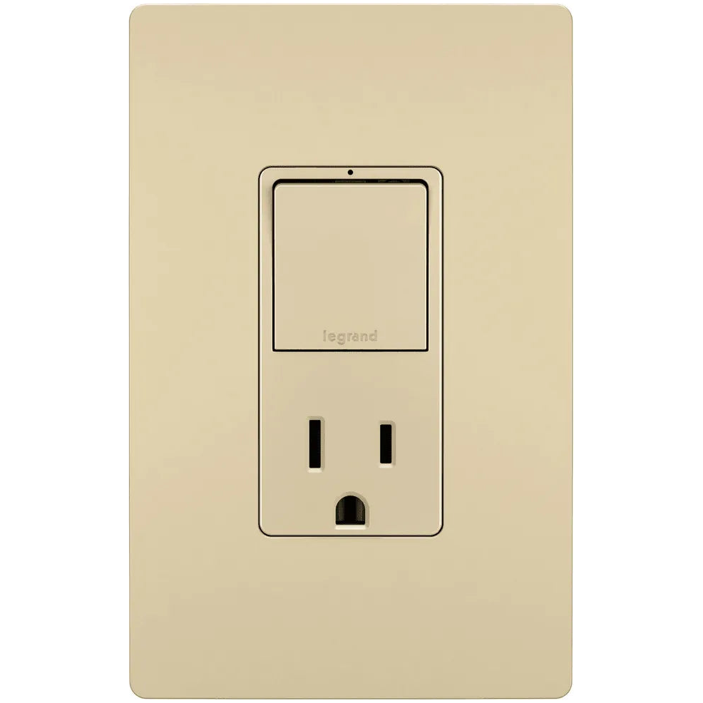 Legrand Radiant - radiant® Single Pole/3-Way Switch with 15A Tamper-Resistant Outlet - RCD38TRI - Canada Light Shop