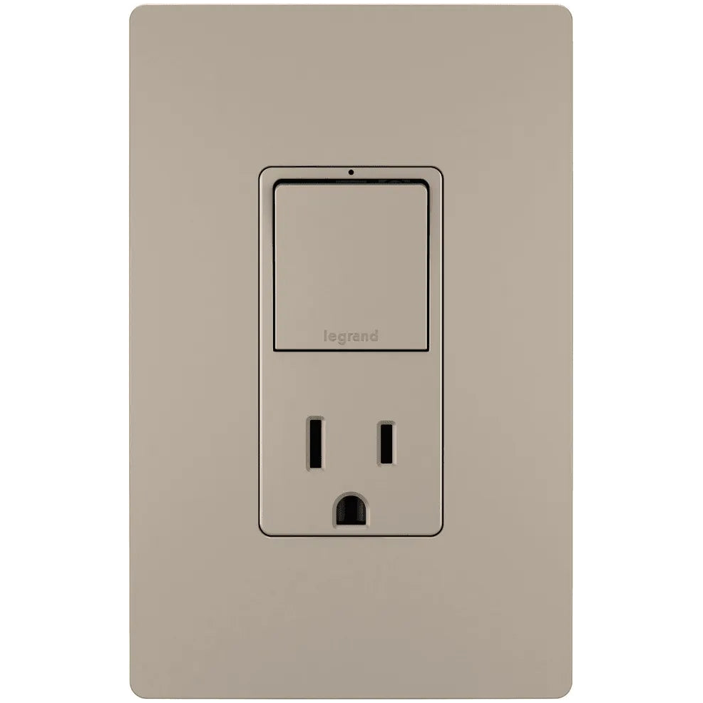 Legrand Radiant - radiant® Single Pole/3-Way Switch with 15A Tamper-Resistant Outlet - RCD38TRNICC6 - Canada Light Shop