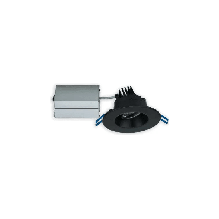 Lotus LED Lights - 3" Round Regressed Gimbal LED Recessed Light - LRG3-27K-BK - Canada Light Shop