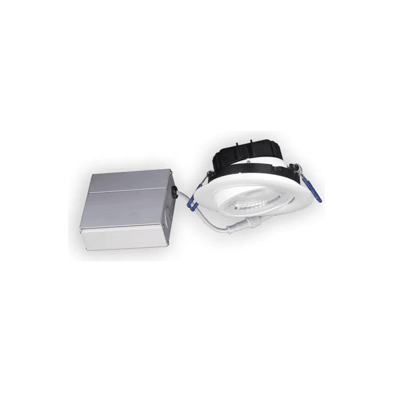 Lotus LED Lights - 4" Eyeball Gimbal LED Recessed Light - LL4G-27K-BK - Canada Light Shop