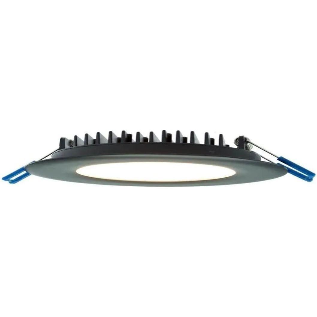Lotus LED Lights - 4" Round Slim 12W LED Recessed Light - LY41RCD/30K/BK - Canada Light Shop