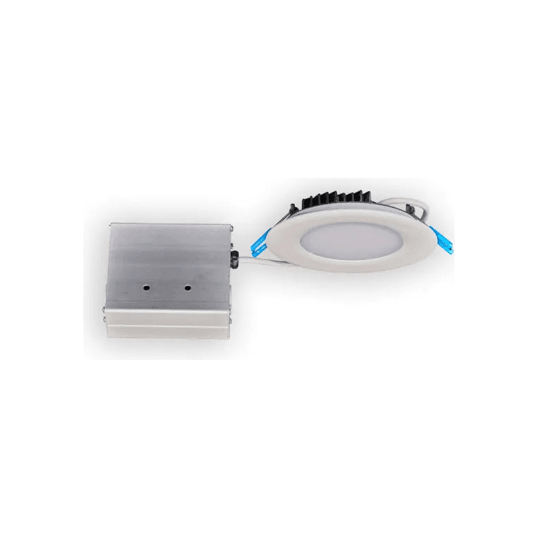 Lotus LED Lights - 4" Round Slim 12W LED Recessed Light - LY41RCD/30K/WH - Canada Light Shop