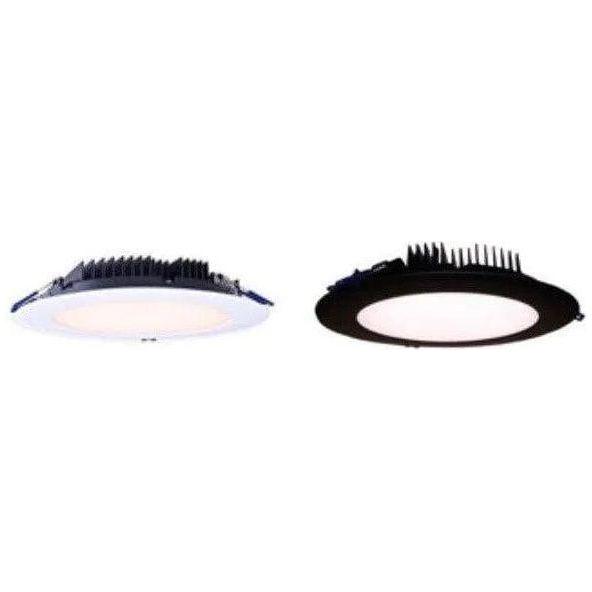 Lotus LED Lights - 8" Round Slim 33W LED Recessed Light - LY82RCD/30K/BK - Canada Light Shop