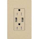 Lutron - Claro & Satin Colors 15A USB Tamper Resistance Receptacle - SCR-15-UBTR-DS - Canada Light Shop