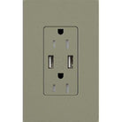 Lutron - Claro & Satin Colors 15A USB Tamper Resistance Receptacle - SCR-15-UBTR-GB - Canada Light Shop