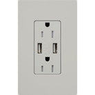 Lutron - Claro & Satin Colors 15A USB Tamper Resistance Receptacle - SCR-15-UBTR-PD - Canada Light Shop