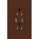Lutron - Claro & Satin Colors 15A USB Tamper Resistance Receptacle - SCR-15-UBTR-SI - Canada Light Shop