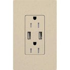 Lutron - Claro & Satin Colors 15A USB Tamper Resistance Receptacle - SCR-15-UBTR-ST - Canada Light Shop