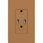 Lutron - Claro & Satin Colors 15A USB Tamper Resistance Receptacle - SCR-15-UBTR-TC - Canada Light Shop