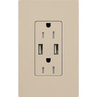 Lutron - Claro & Satin Colors 15A USB Tamper Resistance Receptacle - SCR-15-UBTR-TP - Canada Light Shop