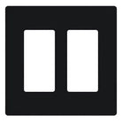 Lutron - Claro & Satin Colors 2-Gang Wallplate - CW-2-BL - Canada Light Shop