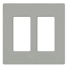 Lutron - Claro & Satin Colors 2-Gang Wallplate - CW-2-GR - Canada Light Shop
