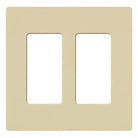 Lutron - Claro & Satin Colors 2-Gang Wallplate - CW-2-IV - Canada Light Shop