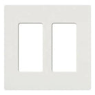 Lutron - Claro & Satin Colors 2-Gang Wallplate - CW-2-WH - Canada Light Shop