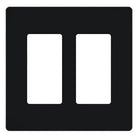 Lutron - Claro & Satin Colors 2-Gang Wallplate - SC-2-MN - Canada Light Shop