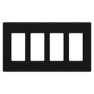 Lutron - Claro & Satin Colors 4-Gang Wallplate - CW-4-BL - Canada Light Shop