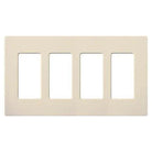 Lutron - Claro & Satin Colors 4-Gang Wallplate - CW-4-LA - Canada Light Shop