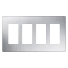 Lutron - Claro & Satin Colors 4-Gang Wallplate - CW-4-SS - Canada Light Shop