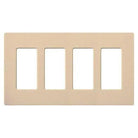 Lutron - Claro & Satin Colors 4-Gang Wallplate - SC-4-DS - Canada Light Shop