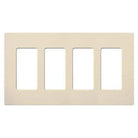Lutron - Claro & Satin Colors 4-Gang Wallplate - SC-4-ES - Canada Light Shop