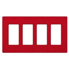 Lutron - Claro & Satin Colors 4-Gang Wallplate - SC-4-HT - Canada Light Shop