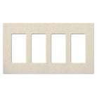 Lutron - Claro & Satin Colors 4-Gang Wallplate - SC-4-LS - Canada Light Shop