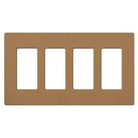 Lutron - Claro & Satin Colors 4-Gang Wallplate - SC-4-TC - Canada Light Shop
