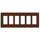 Lutron - Claro & Satin Colors 6-Gang Wallplate - SC-6-SI - Canada Light Shop