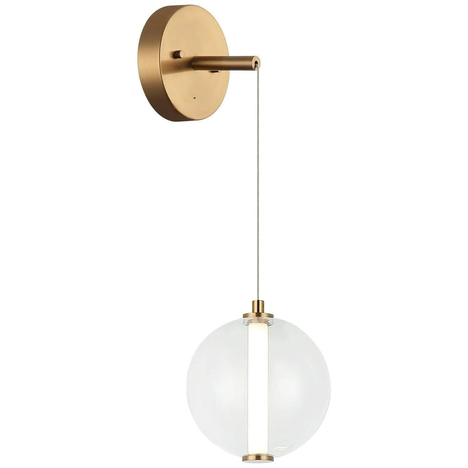 Matteo Lighting - Belange LED Wall Sconce - W69601AGCL - Canada Light Shop