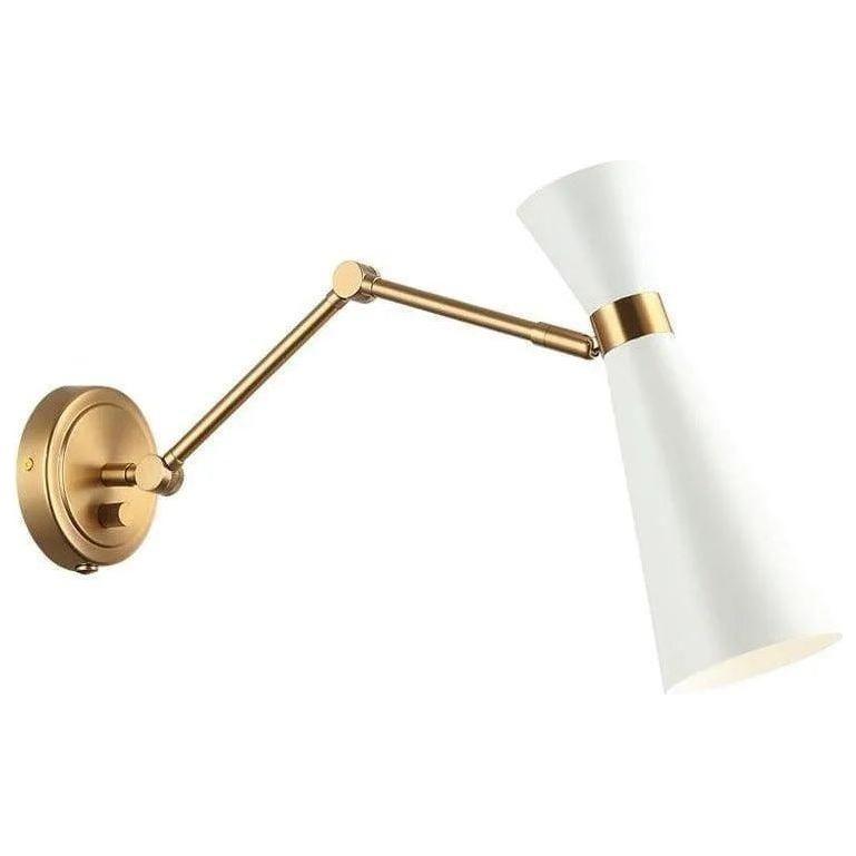 Matteo Lighting - Blaze Articulating Wall Sconce - S09621AGWH - Canada Light Shop