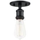 Matteo Lighting - Bulstrode's Workshop Flush Mount - X46100BK - Canada Light Shop