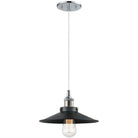 Matteo Lighting - Bulstrode's Workshop Metal Shade Pendant - C46111CHBK - Canada Light Shop