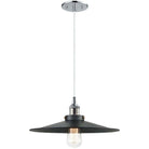Matteo Lighting - Bulstrode's Workshop Metal Shade Pendant - C46113CHBK - Canada Light Shop