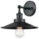 Matteo Lighting - Bulstrode's Workshop Metal Shade Wall Sconce - W46111BKBK - Canada Light Shop