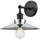 Matteo Lighting - Bulstrode's Workshop Metal Shade Wall Sconce - W46111BKCH - Canada Light Shop