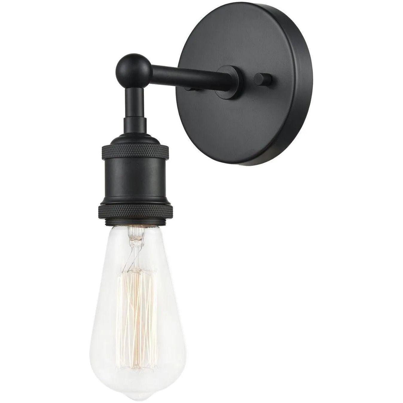 Matteo Lighting - Bulstrode's Workshop Wall Sconce - W46100BK - Canada Light Shop