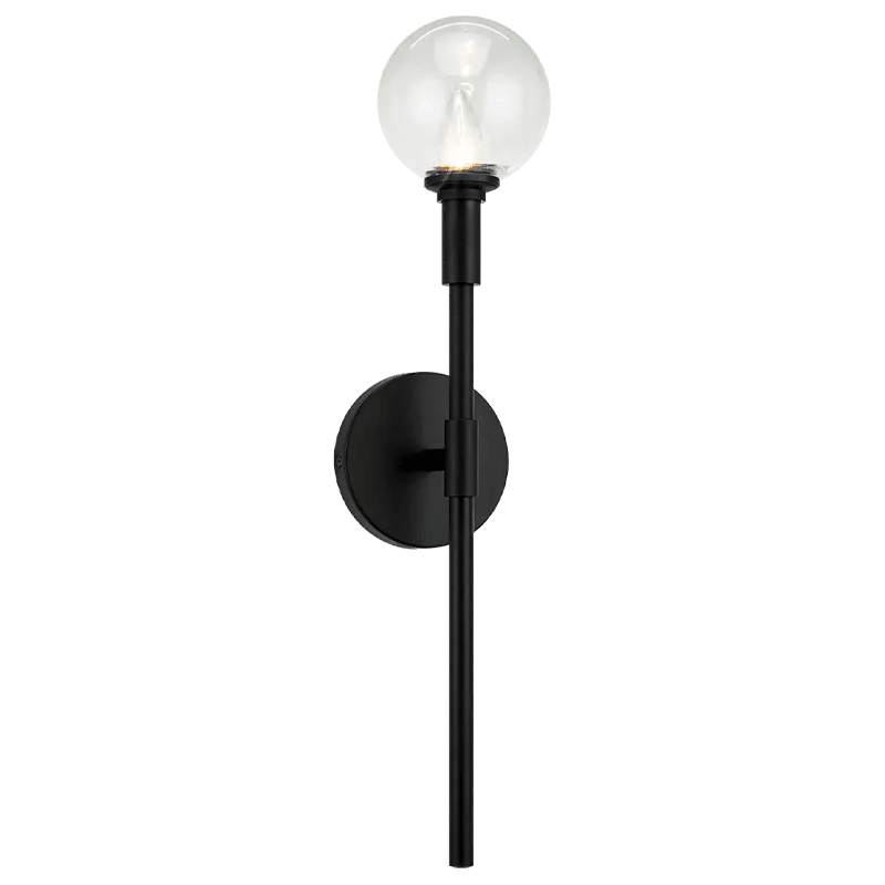 Matteo Lighting - Candlestix Wall Sconce - W64801BKCL - Canada Light Shop